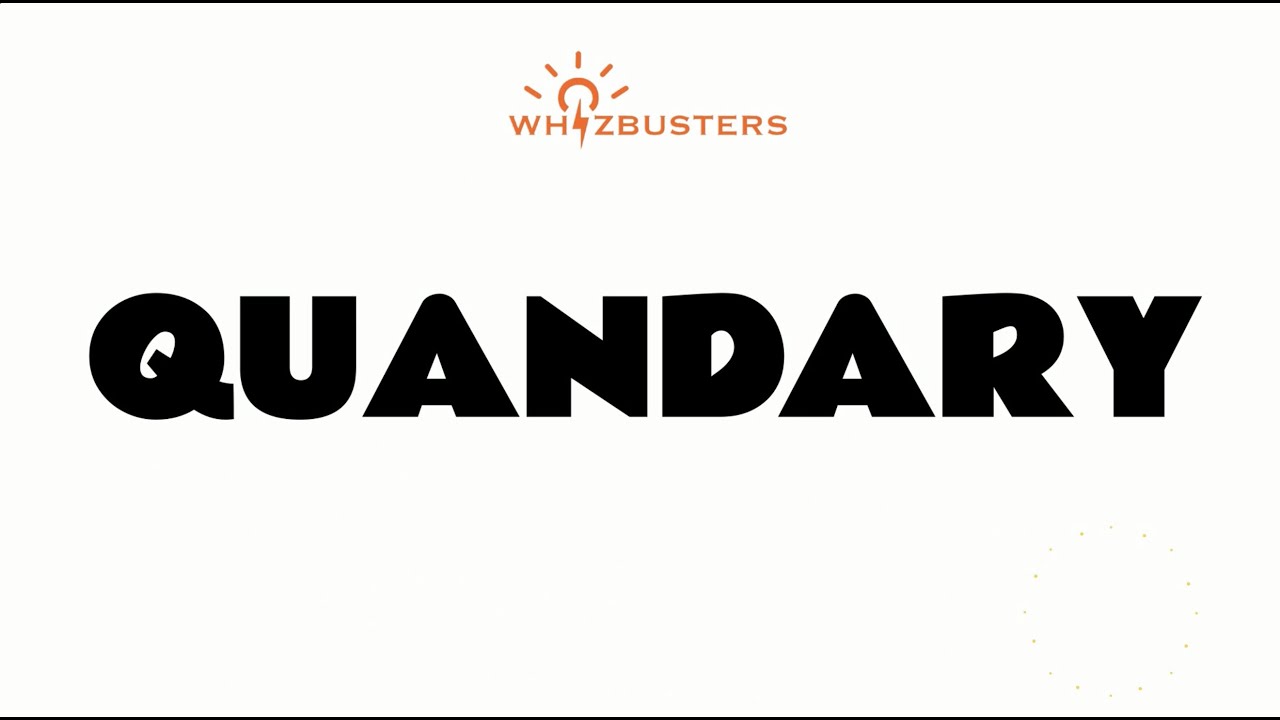 QUANDARY (noun) Meaning, Pronunciation and Examples in Sentences | GRE GMAT LSAT SAT ESL TOEIC