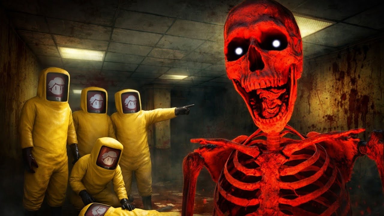 Scary Skeleton is hunting us! | Bonerooms 