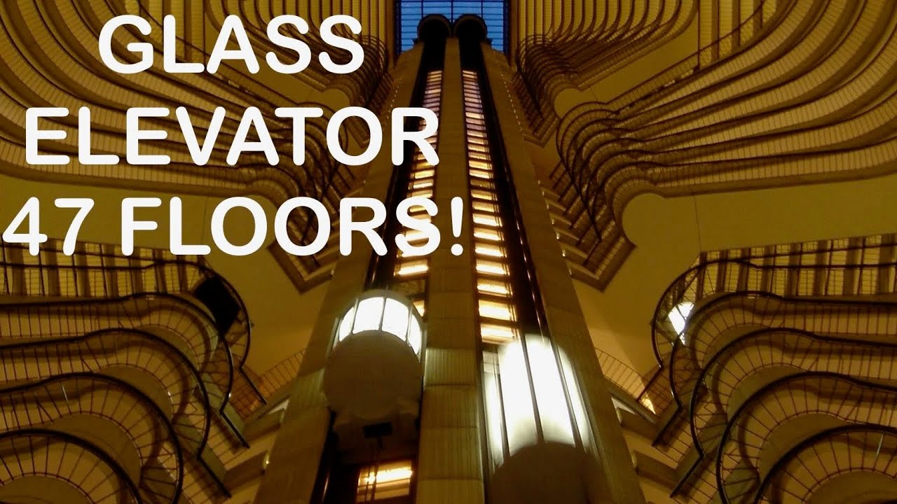 The coolest glass elevators in the world: The OTIS elevators at the Atlanta Marriott Marquis