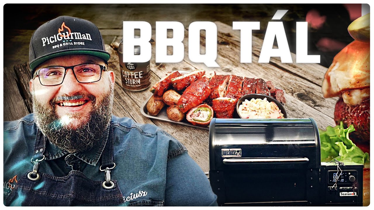 FEJEST UGRUNK A NYÁRBA 😎💦 Egy Fullos BARBECUE TÁL a Weber Searwood Rácsain 😍🔥