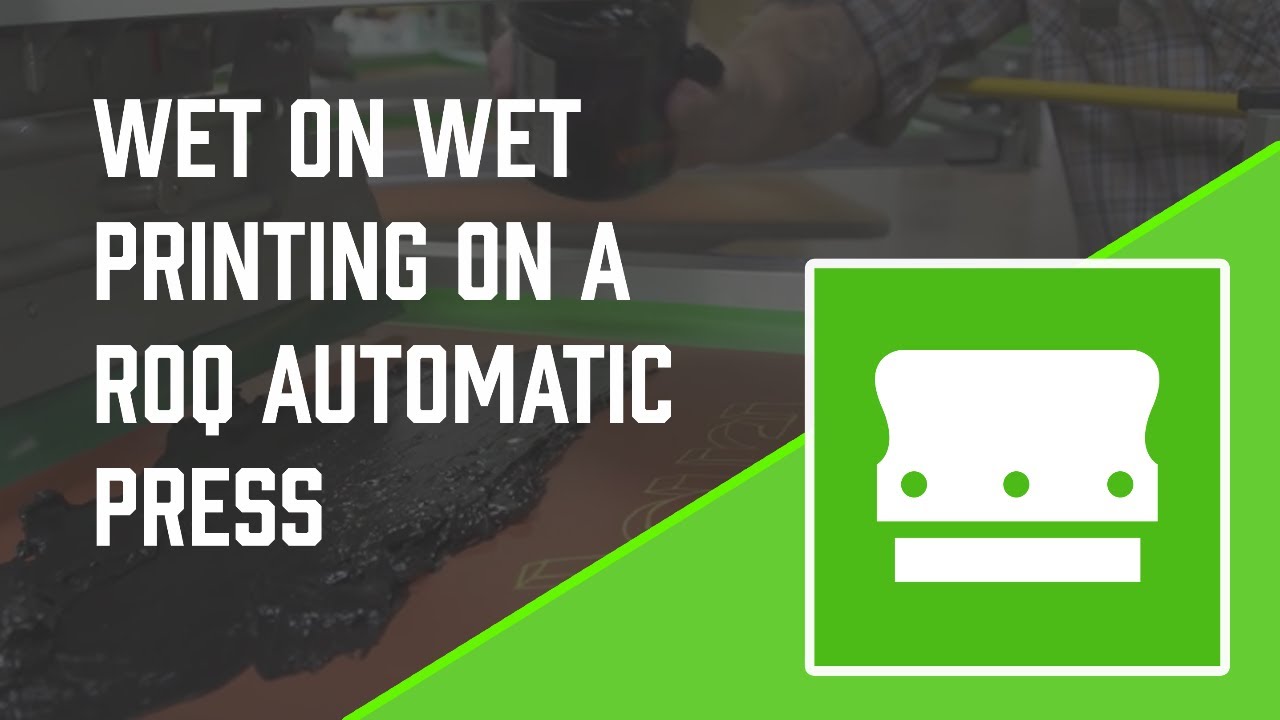 Printing Wet on Wet with a ROQ Automatic Press