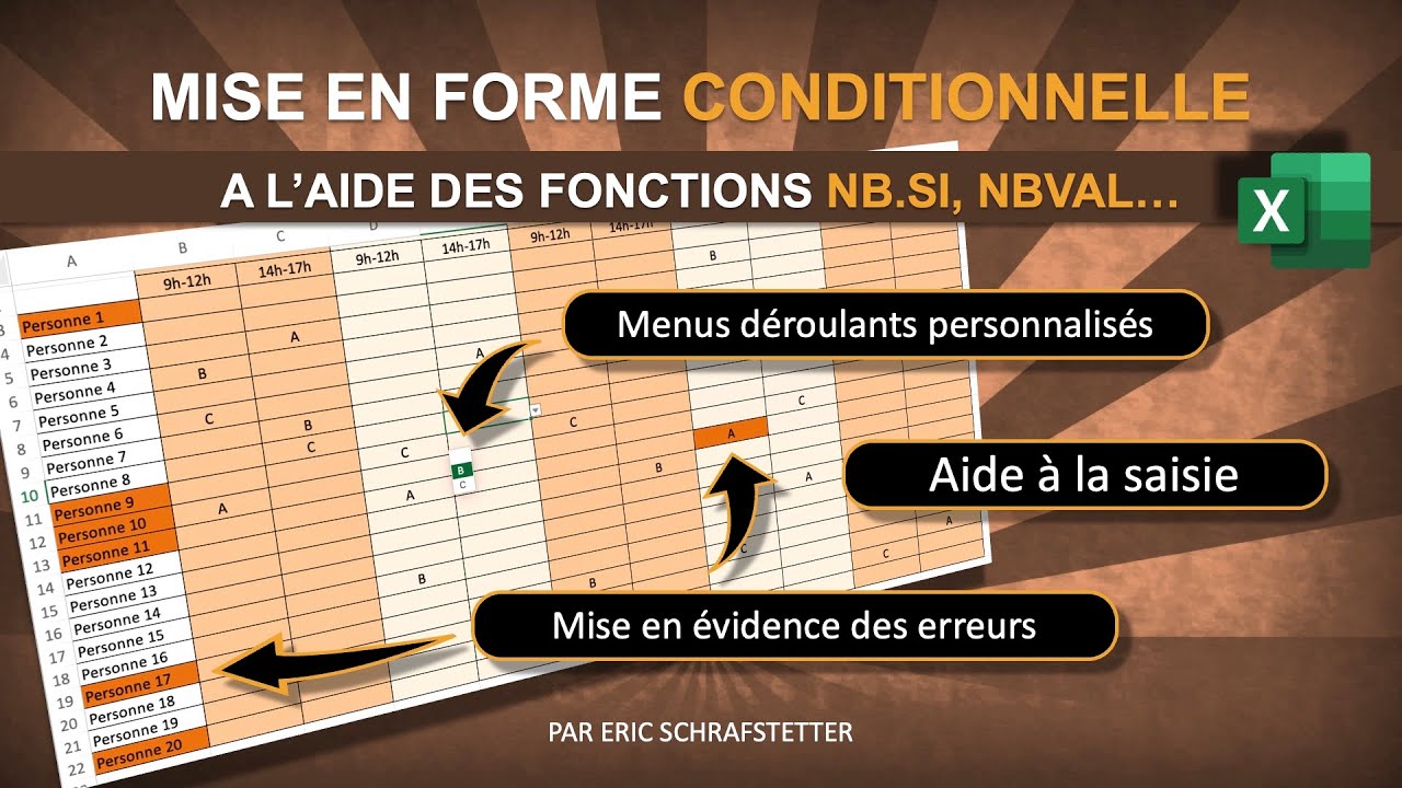 Excel : Mise en forme conditionnelle à l'aide de formules
