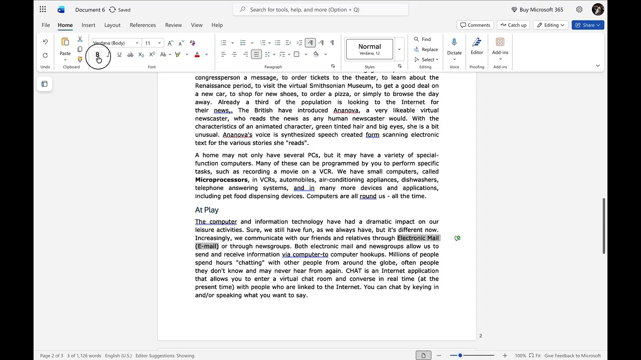 Word Excerise 02 | IT 002