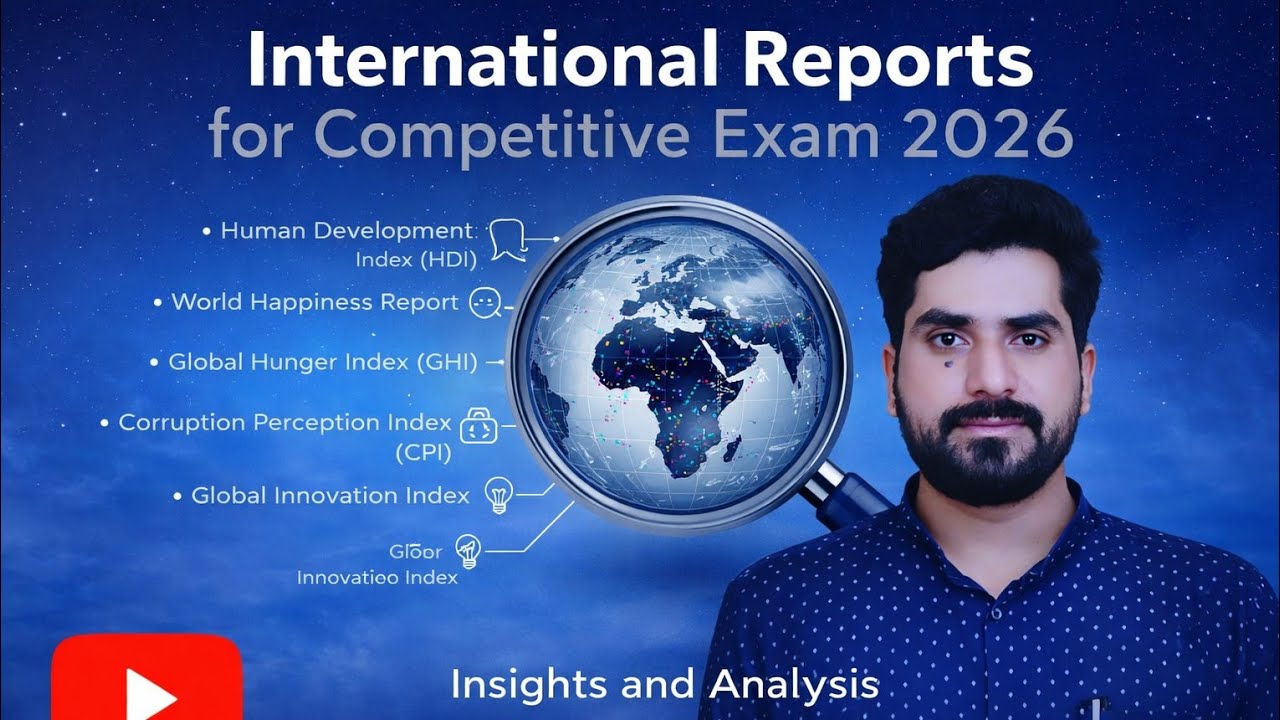 Reports| HDI, GHI, CPI, Gender Gap, Happiness | Competitive Exams