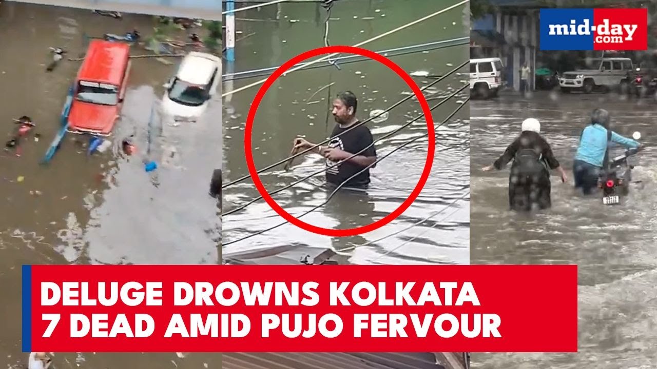 Kolkata DROWNS: 7 Dead in Torrential Rains & Electrocution Amid Severe Flooding Across South Kolkata