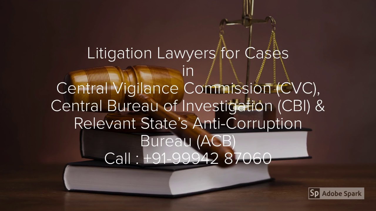 Bribery case lawyers | Anti Corruption case advocates in Chennai India | CBI Case attorneys in India