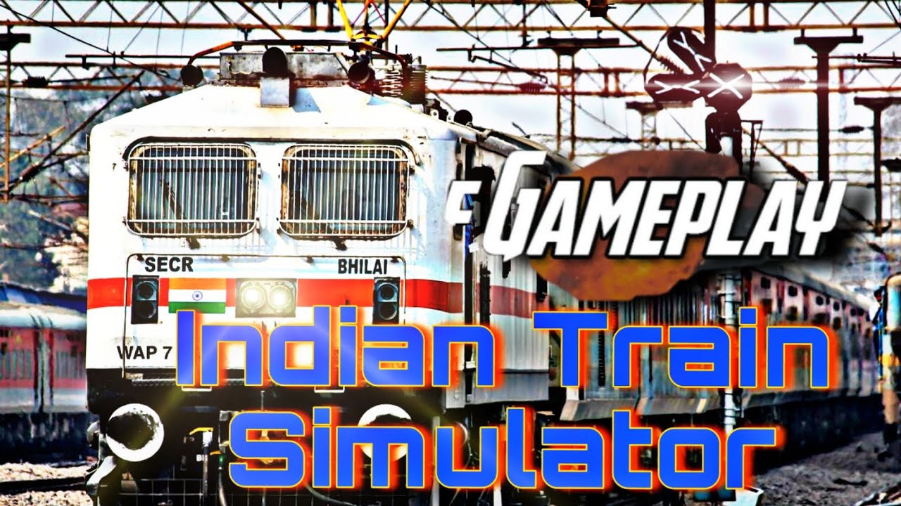 Indian Train Game| Gameplay|Electric locomotive on High speed|