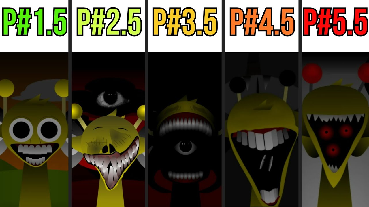 Phase 1.5 VS Phase 2.5 VS Phase 3.5 VS Phase 4.5 VS Phase 5.5 in Incredibox Sprunki!