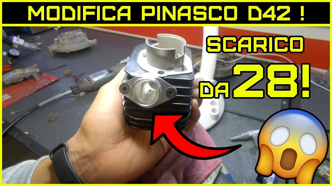 MODIFICA Pinasco d42 Porto lo SCARICO a 28!🔥 Lavorazione FINESTRELLA CARTER Ciao Piaggio!