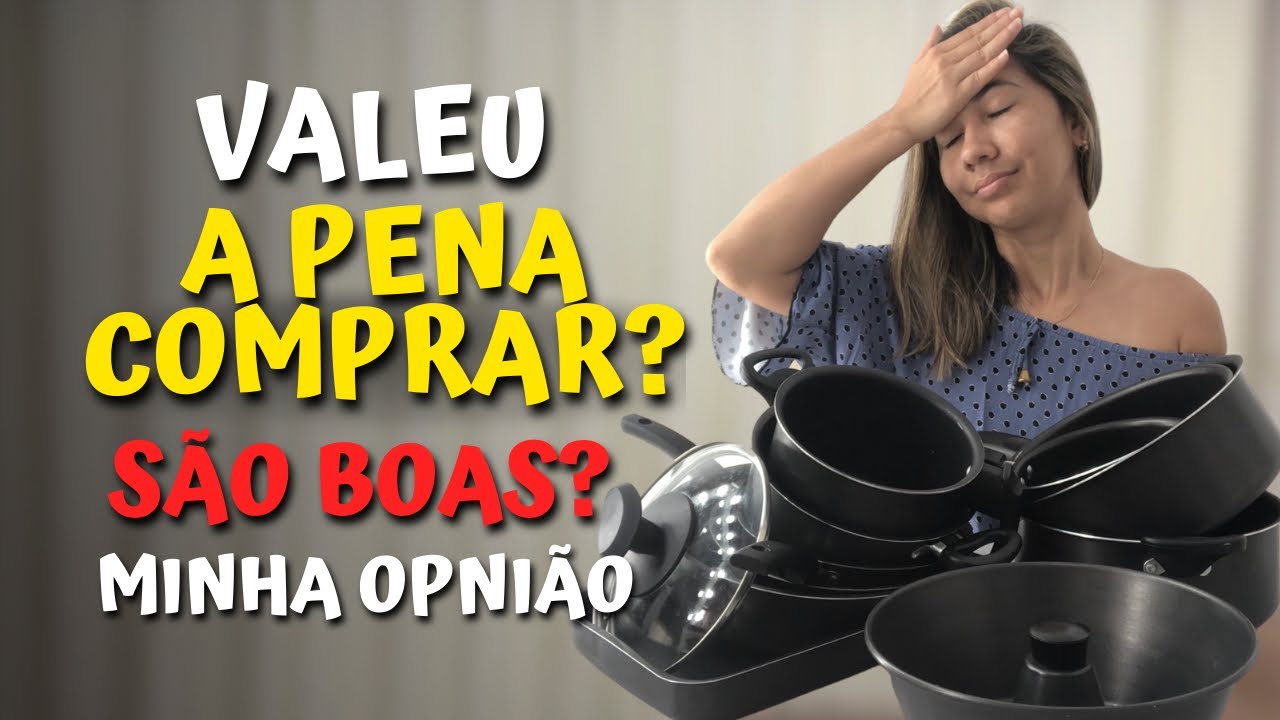 Comprei o Kit 13 peças de panelas antiaderente Teflon - Jogo de panelas antiaderente bom e barato