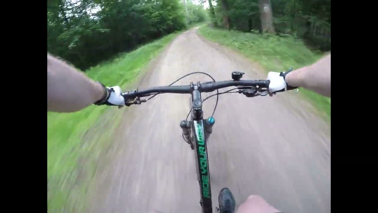 Chełmiec Wałbrzych zjazd rowerem MTB