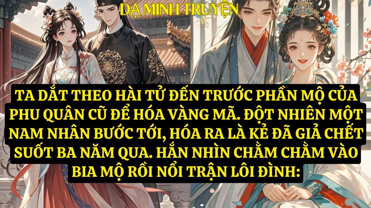 TRUYỆN: TA DẮT THEO HÀI TỬ ĐẾN TRƯỚC PHẦN MỘ CỦA PHU QUÂN CŨ ĐỂ HÓA VÀNG MÃ. DM104