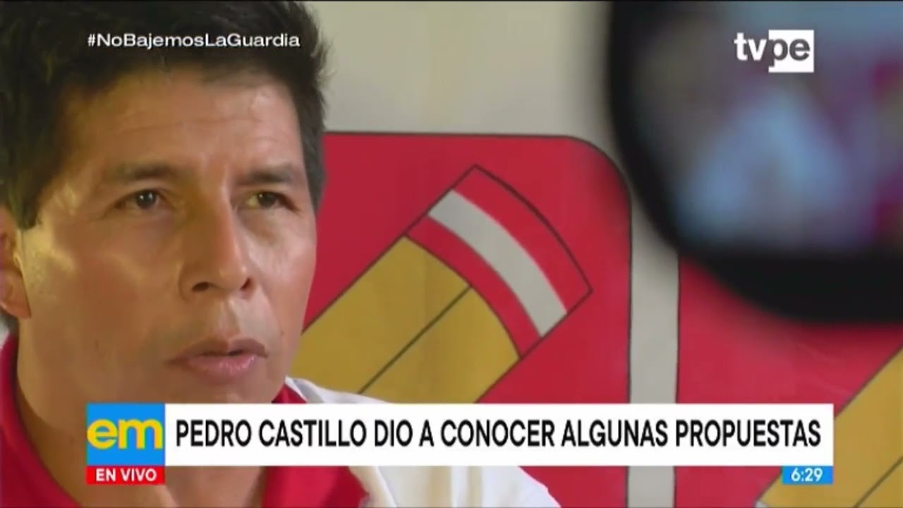 Elecciones 2021: Pedro Castillo dio a conocer algunas propuestas
