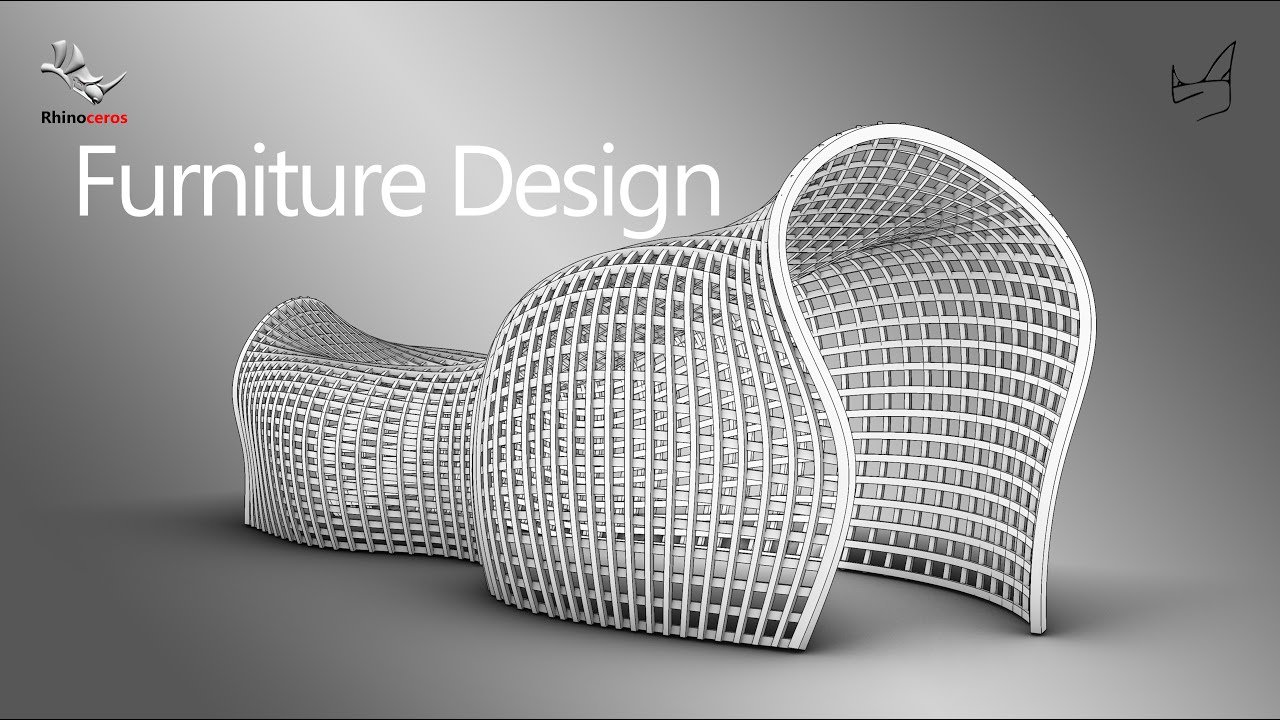 Furniture Design in Rhino 3D - Surface from Network of Curves