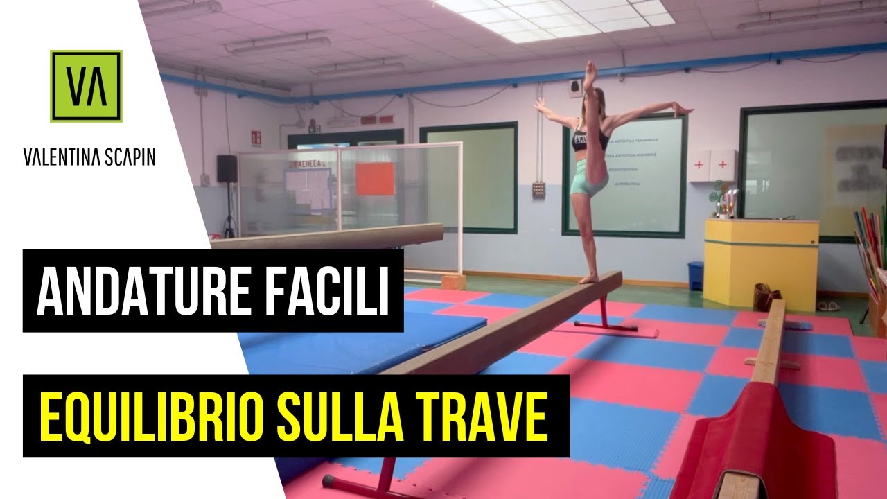 Andature equilibrio trave ginnastica