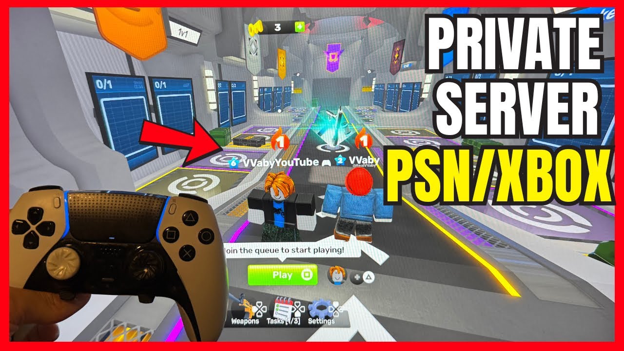 Roblox RIVALS: Как создать приватный сервер и присоединиться к нему с друзьями! (PS4/PS5 и Xbox)