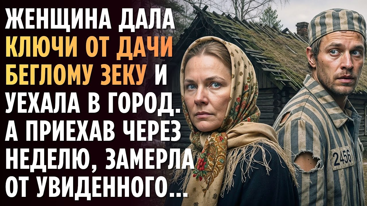 Женщина дала КЛЮЧИ от дачи беглому ЗЕКУ и уехала в город... А приехав через неделю, замерла...