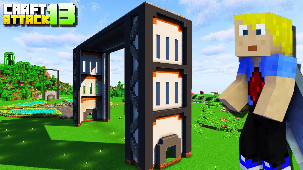 XXL Raketenbasis! Bauen wie im CREATIVE MODE mit NEUEM OP MOB! Minecraft Craft Attack 13 #13