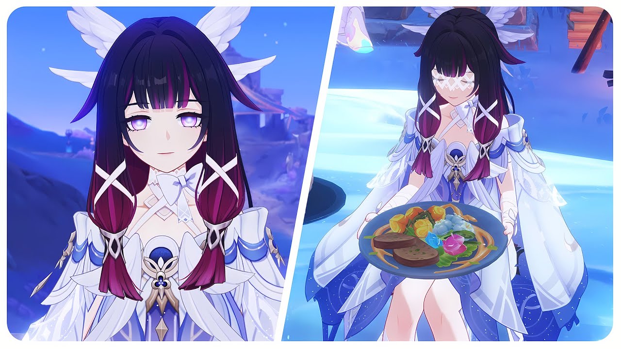 Columbina Being a Glutton Pigging Out on Lauma's Cooking (Selenic Chronicles) | Genshin Impact 6.3