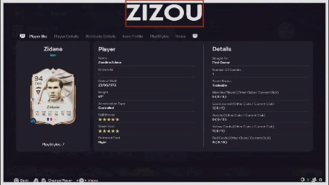 94 Zinedine Zidane Player Review FC26 Ultimate Team HE IS FLASHY