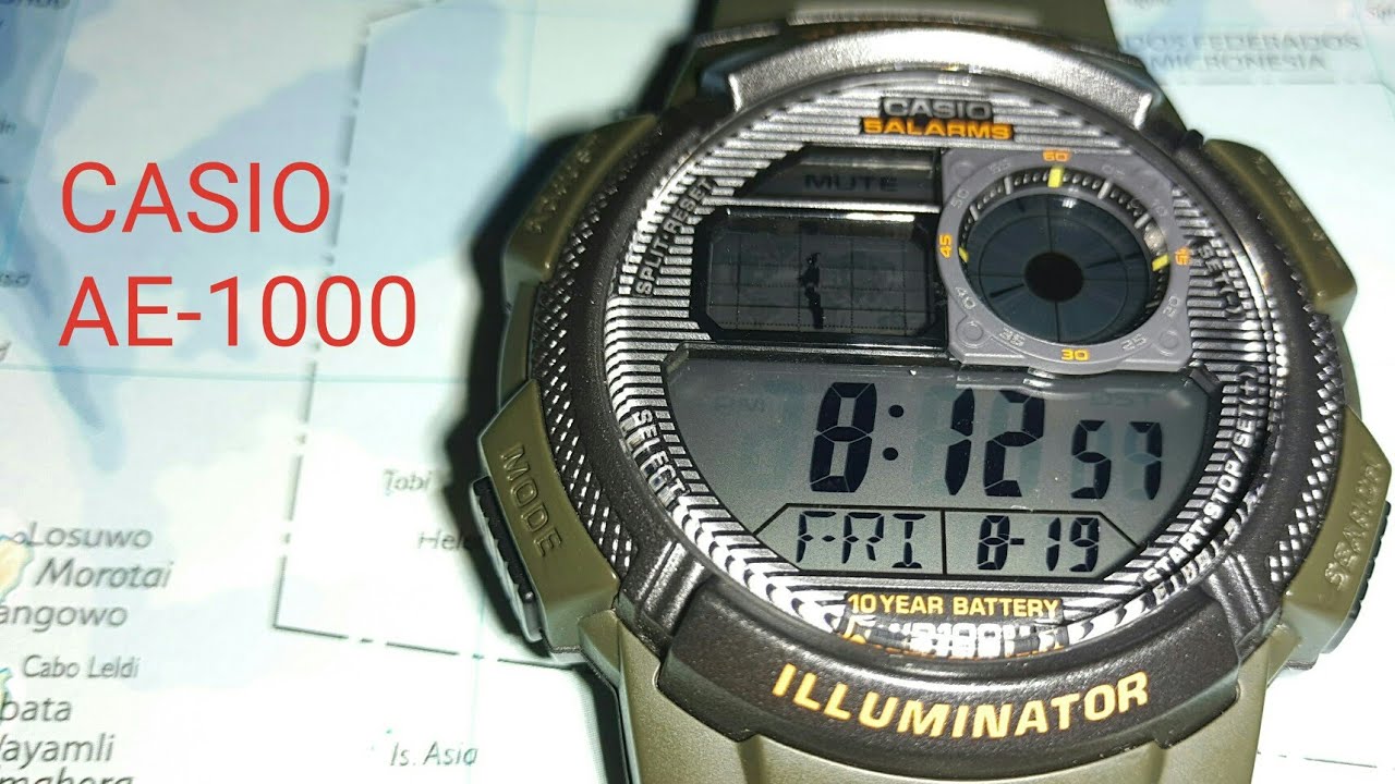 RELOJ CASIO AE-1000W:REVISADO EN MOVILIDAD