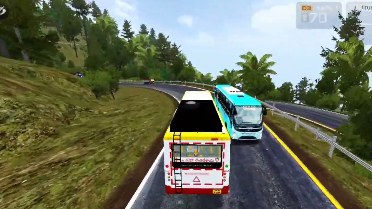 APSRTC Sapthagiri Bus Journey|Dangerous Ghat Roads😱|BUSSID Game Play