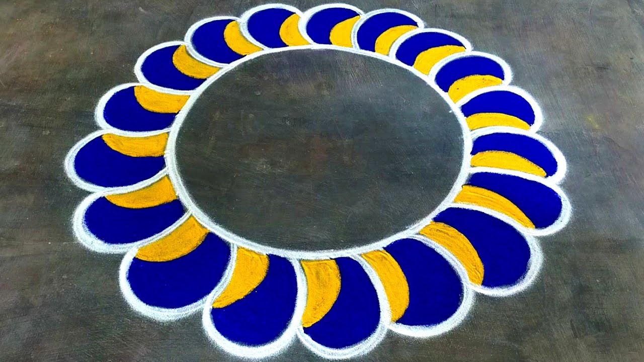 New year muggulu 2025 new model simple🌹new year rangoli designs 2025🌹Super rangoli new year kolam