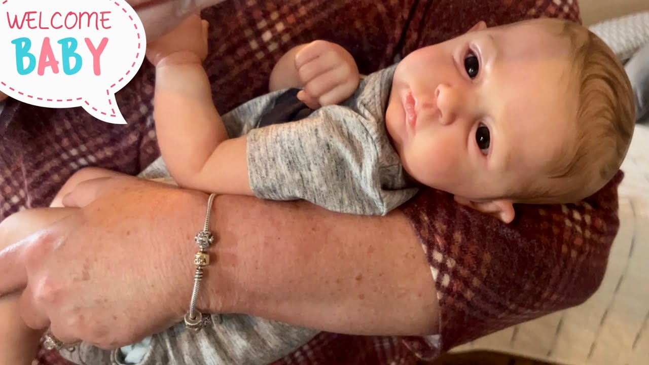 Pouty baby boy wants his moma | reborn box opening | Cameron Laura Tuzio Ross