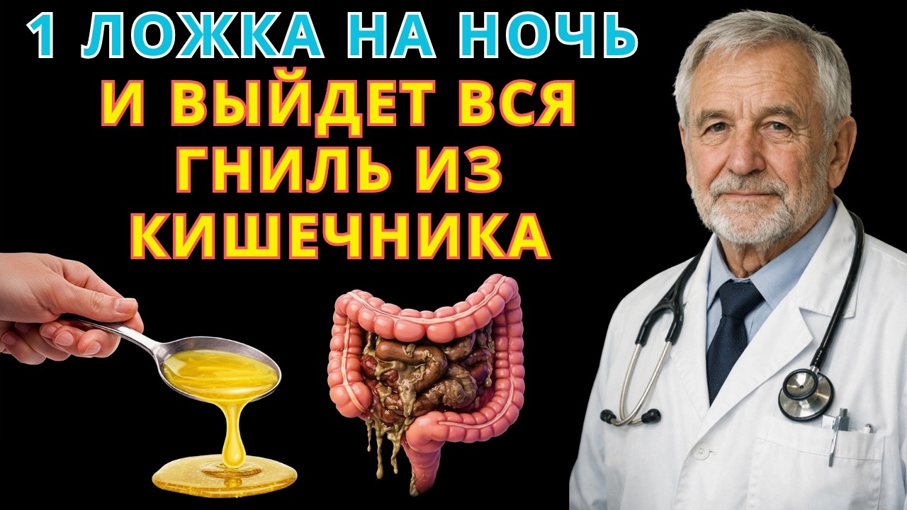 1 ложка перед сном — и утром кишечник работает как часы | После 50 это делают неправильно