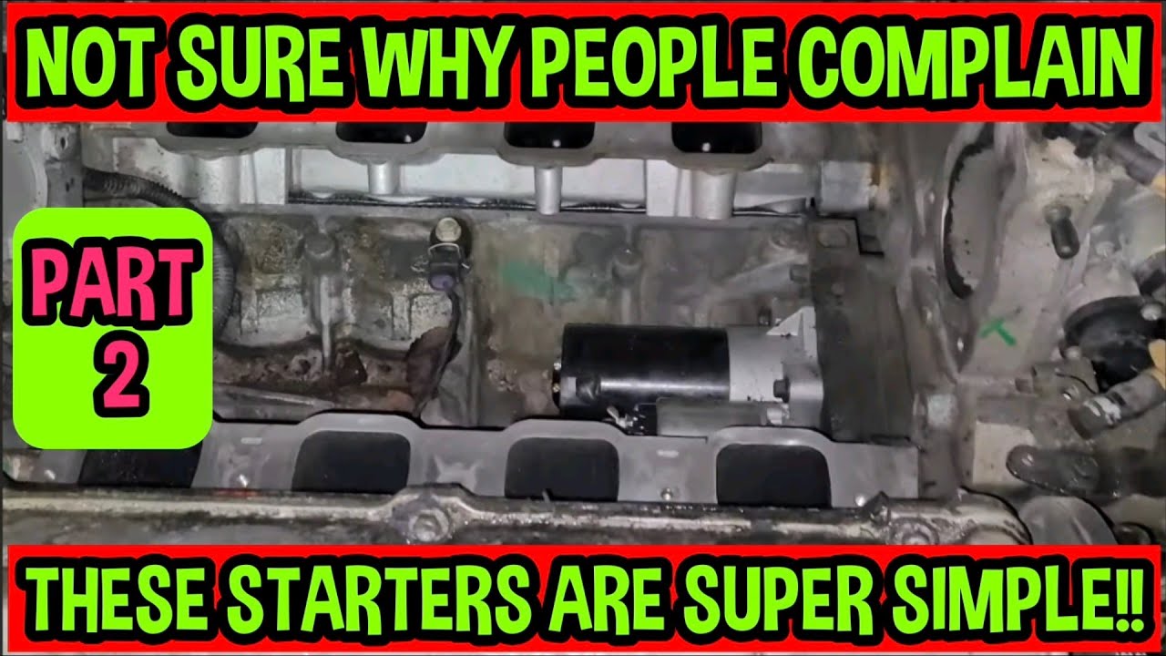 Cadillac Northstar Starter Replacement. The dreaded starter under the intake manifold !!