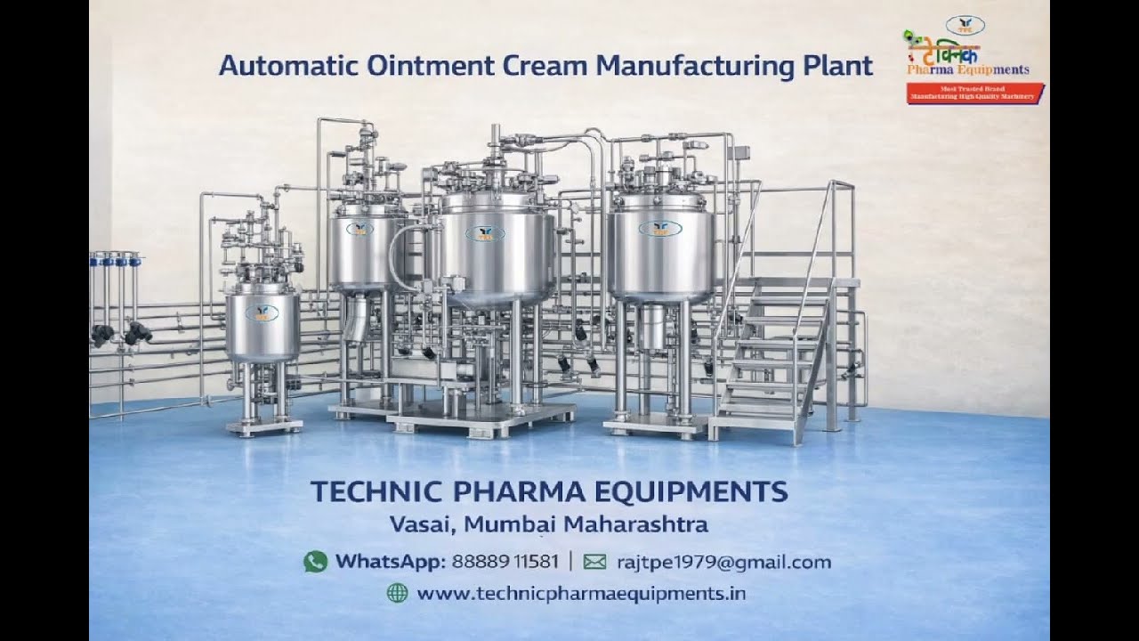 Automatic Ointment Cream Toothpaste  Manufacturing Contra Plant | Pan India Supplier 