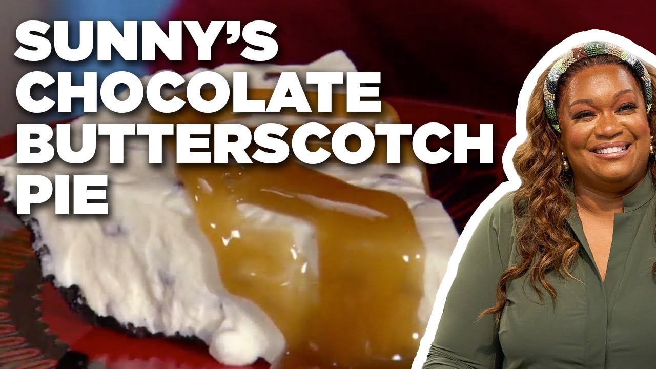 Sunny Anderson's Chocolate Chip Butterscotch Pie | Cooking for Real | Food Network