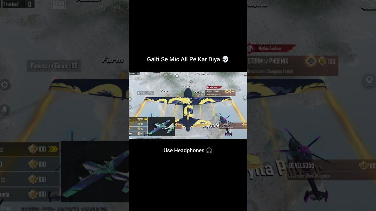 Bgmi All Mic Gaali💀 #bgmishorts #bgmi #shortfeed