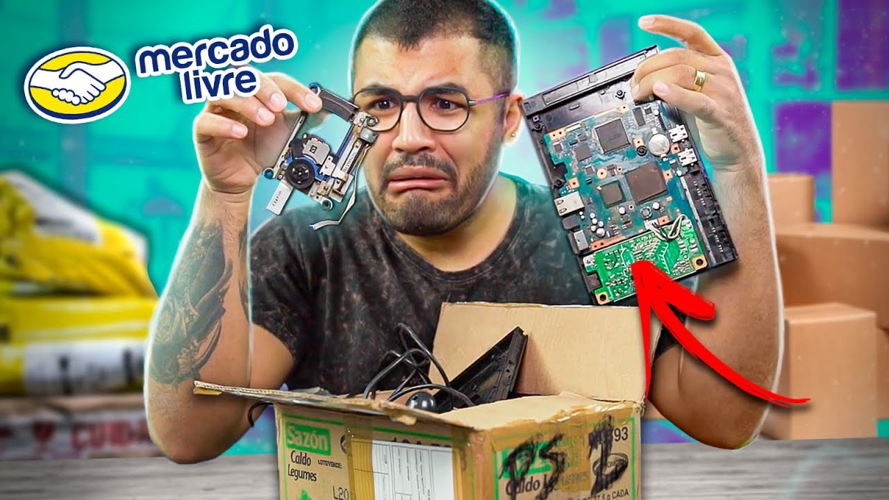 CHEGARAM AS COMPRAS DO MERCADO LIVRE - VEIO QUEBRADO!?