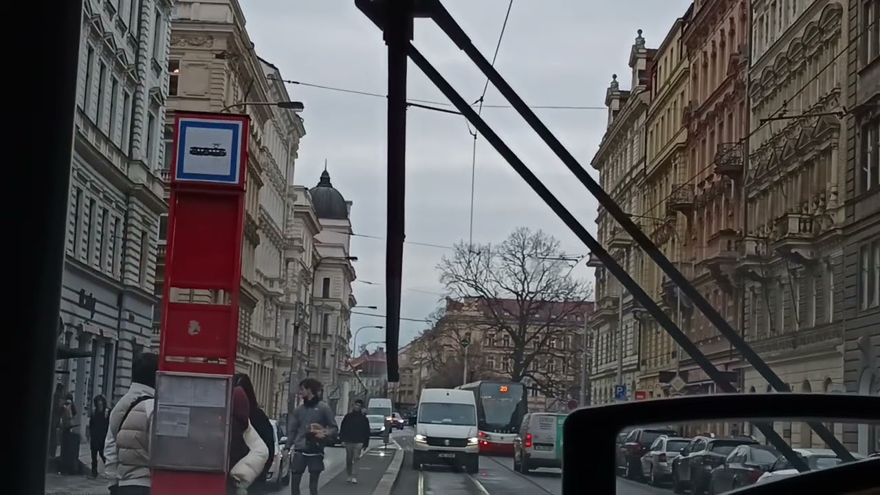 746. 27 I 2026. Praha1. Маршрут трамвая 20.