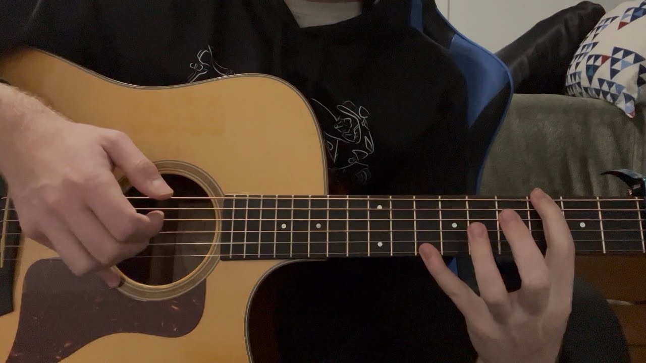 Paradise Coldplay guitar finger-style 