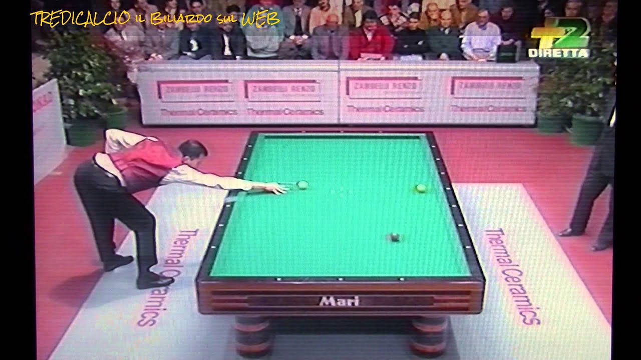 MARTINELLI vs NOCERINO - SEMIFINALE 2^PROVA 2°MONDIALE PRO BILIARDO 1994 TODI