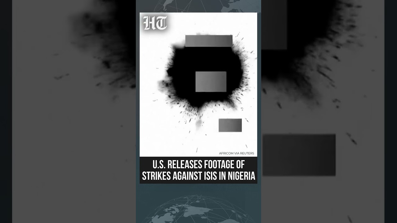 US military Releases Footage Said To Show Strikes Against Islamic State in Nigeria #shorts