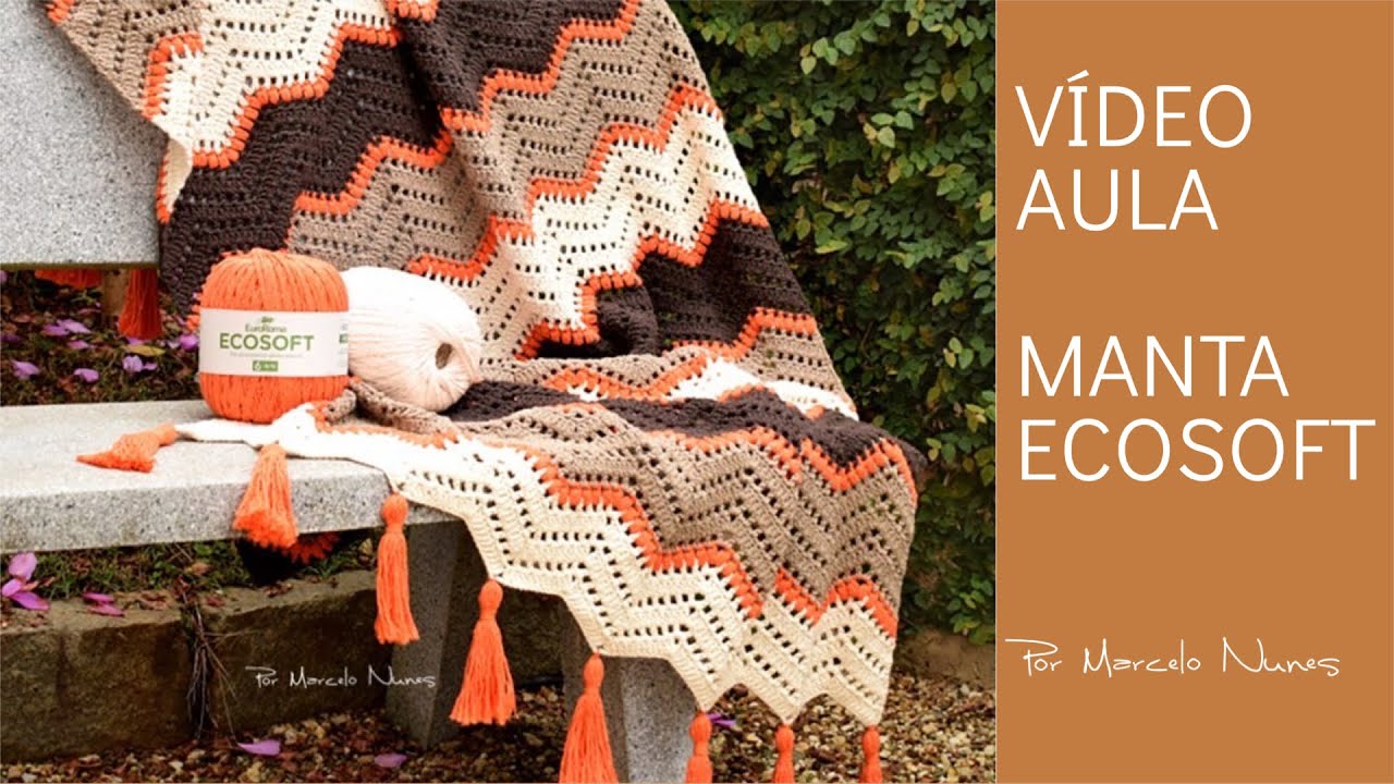 Manta em Crochê - Ecosoft por Marcelo Nunes - Crochet Blanket