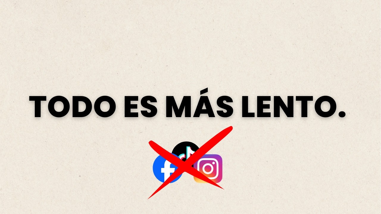 Esto es lo que pasa cuando cierras redes sociales (todo es más lento)