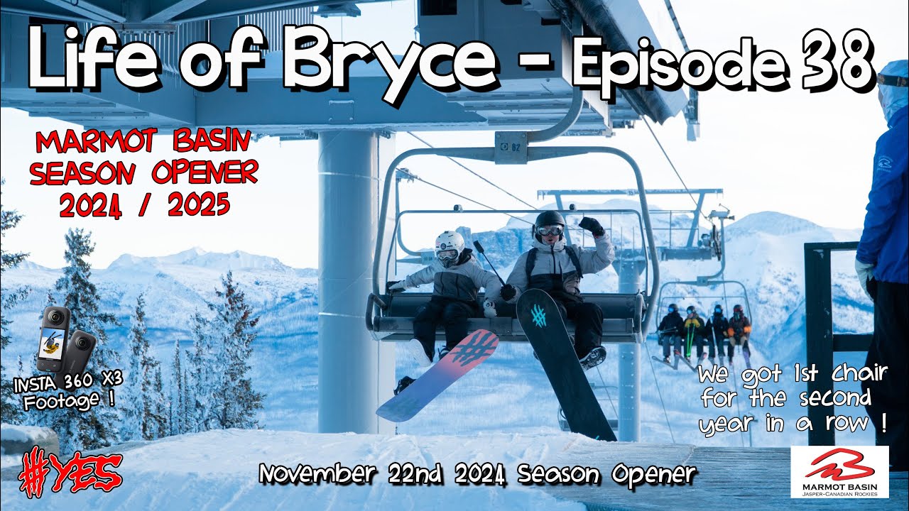 Marmot Basin Season opener 2024/2025 - 1st CHAIR 2 YEARS IN A ROW !