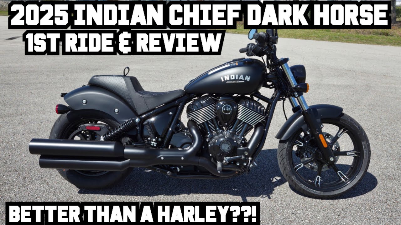 2025 Indian Chief DARK HORSE - Test Ride & Review * IS INDIAN OUTPERFORMING HARLEY?? *