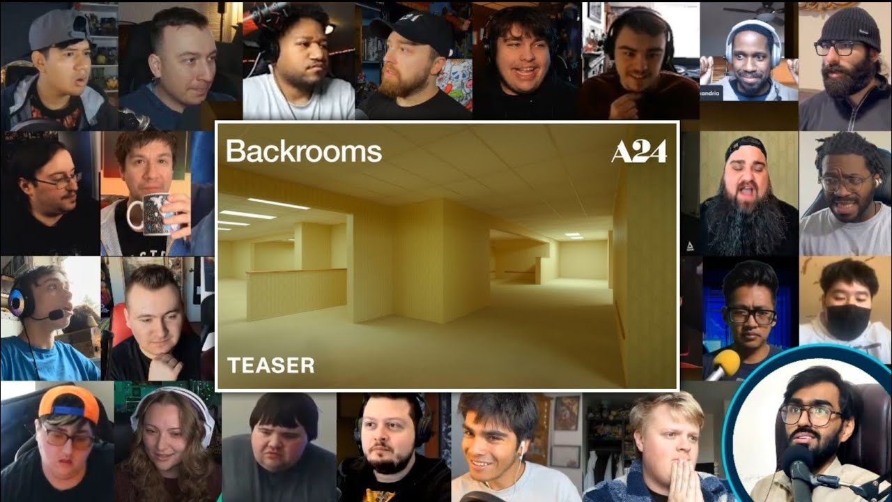 Backrooms Official Teaser Reaction Mashup | Kane Pixels | A24