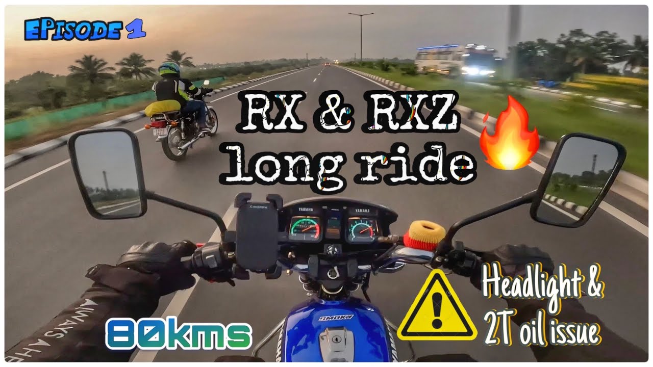 RXZ long ride |  ಶುರುವಿನಲ್ಲೇ ತೊಂದರೆಗಳು 😅| Kodaikanal & Munnar 😍 | 2T oil spilled | Headlight issue