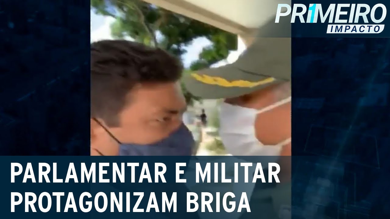 Deputado e comandante da PM trocam agressões durante vacinação | Primeiro Impacto (09/04/21)