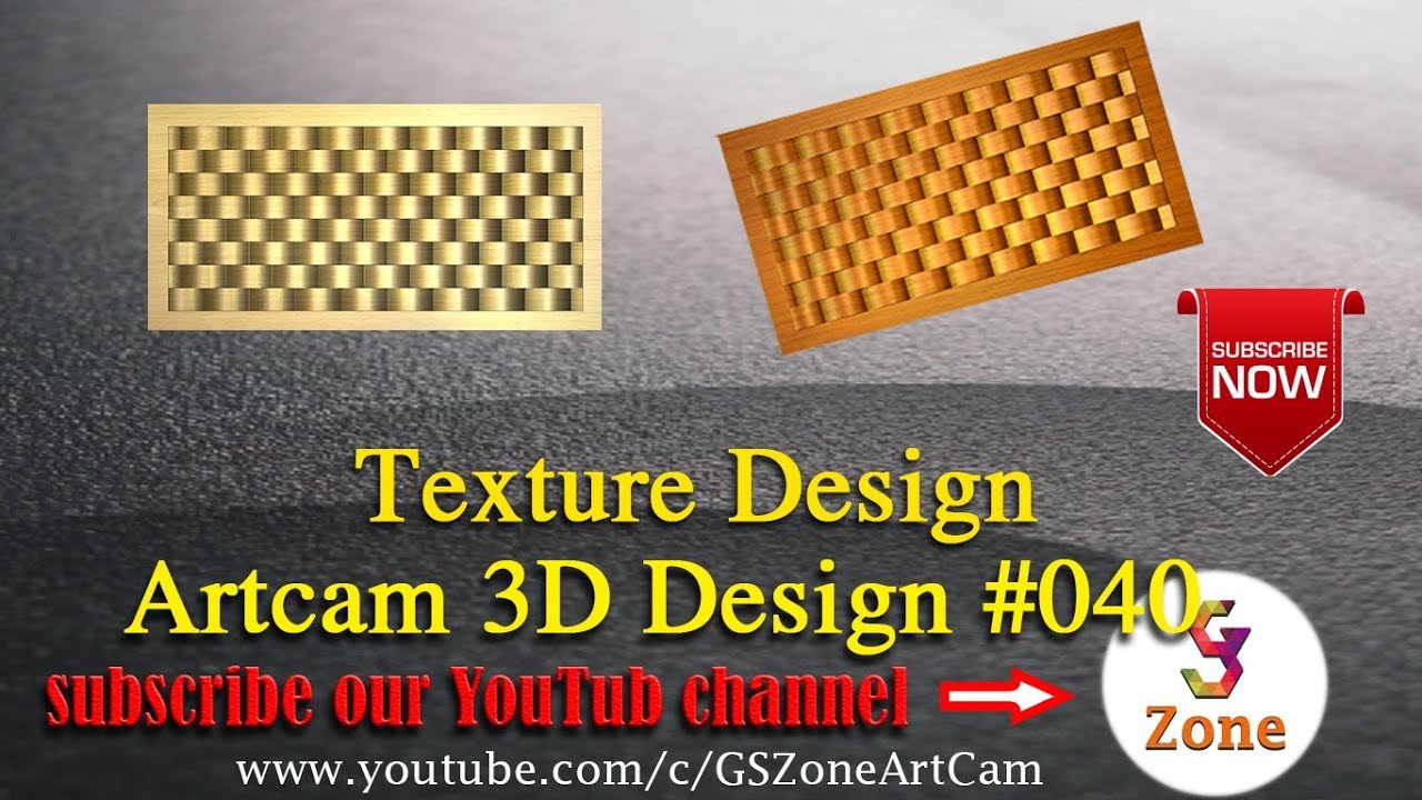 Texture  3D Design | Artcam 3D Design #039 | By- GS Zone