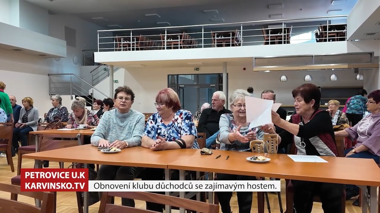 Petrovice u Karviné ► První setkání obnoveného klubu důchodců │ #Karvinsko.TV │ @TelevizeKarvinsko
