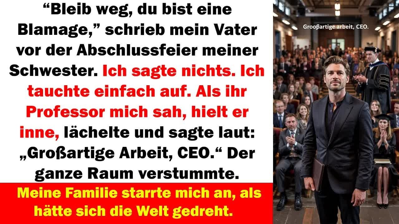 „Du bist eine Blamage – komm nicht “ Doch dann sagte ihr Professor： „Großartige Arbeit, CEO “