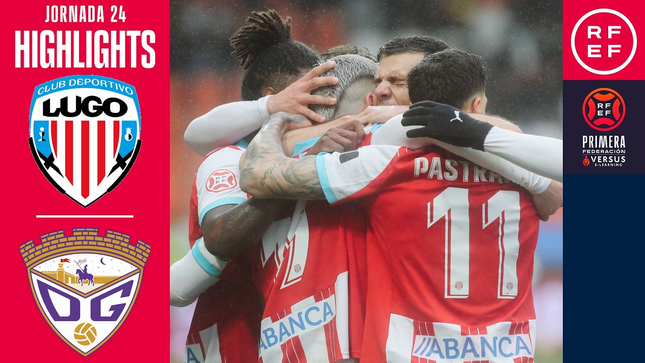 Resumen #PrimeraFederación | CD Lugo 2-0 CD Guadalajara | Jornada 24 | Temporada 2025/26