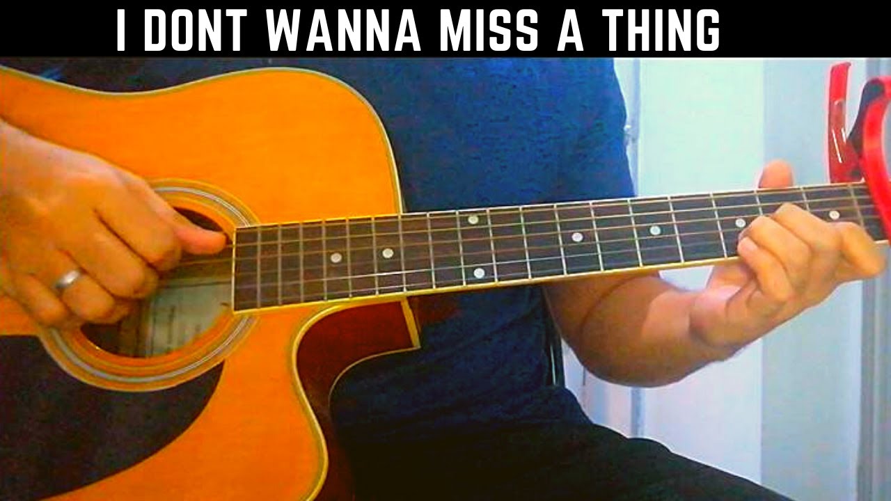 I Don't Wanna Miss A Thing by Aerosmith | Fingerstyle Guitar Cover